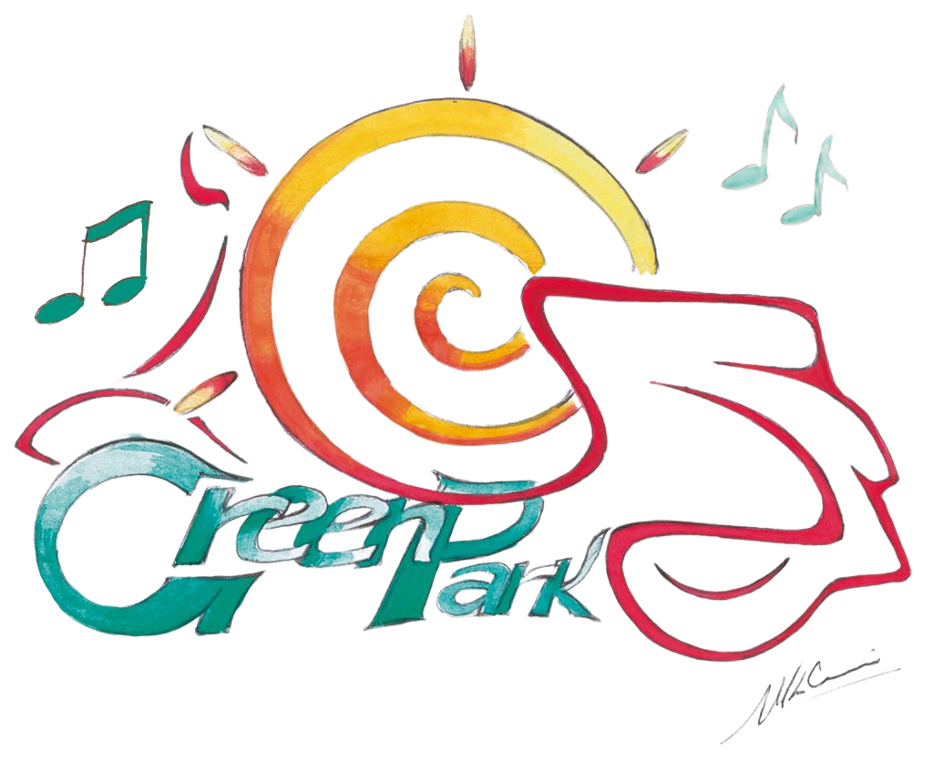 Logo colorato in stile acquerello con la scritta