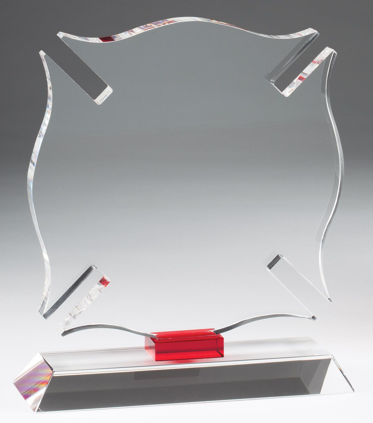 Crystal maltese cross fireman/firefighter award.