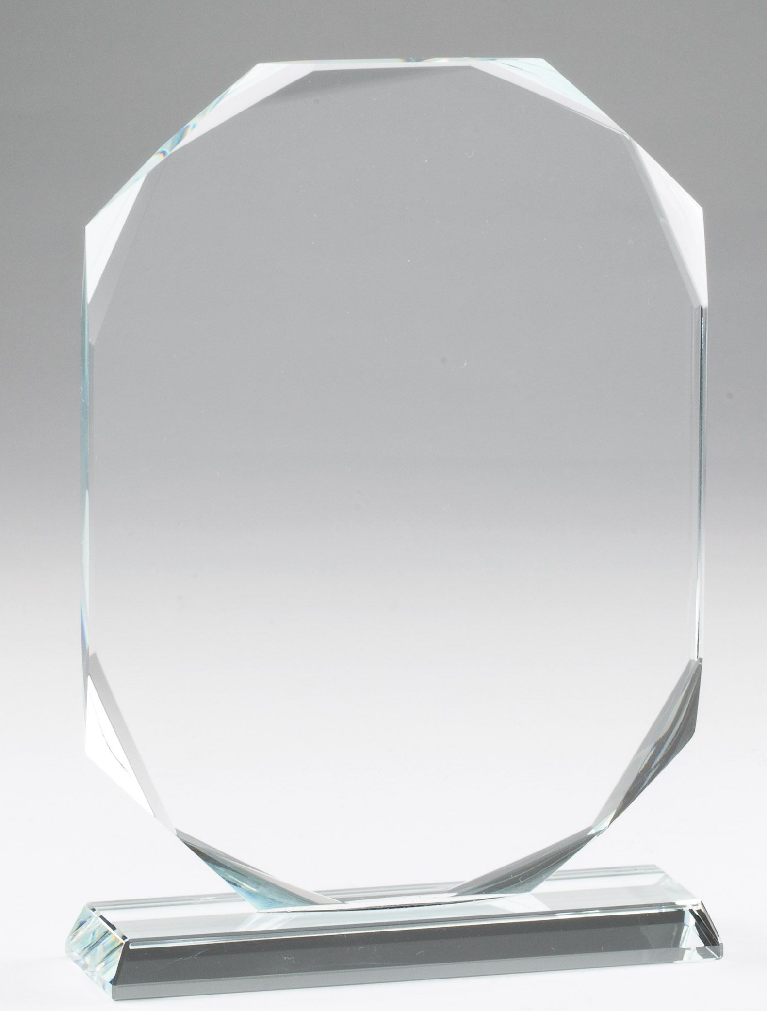 Crystal rectangle recognition award.