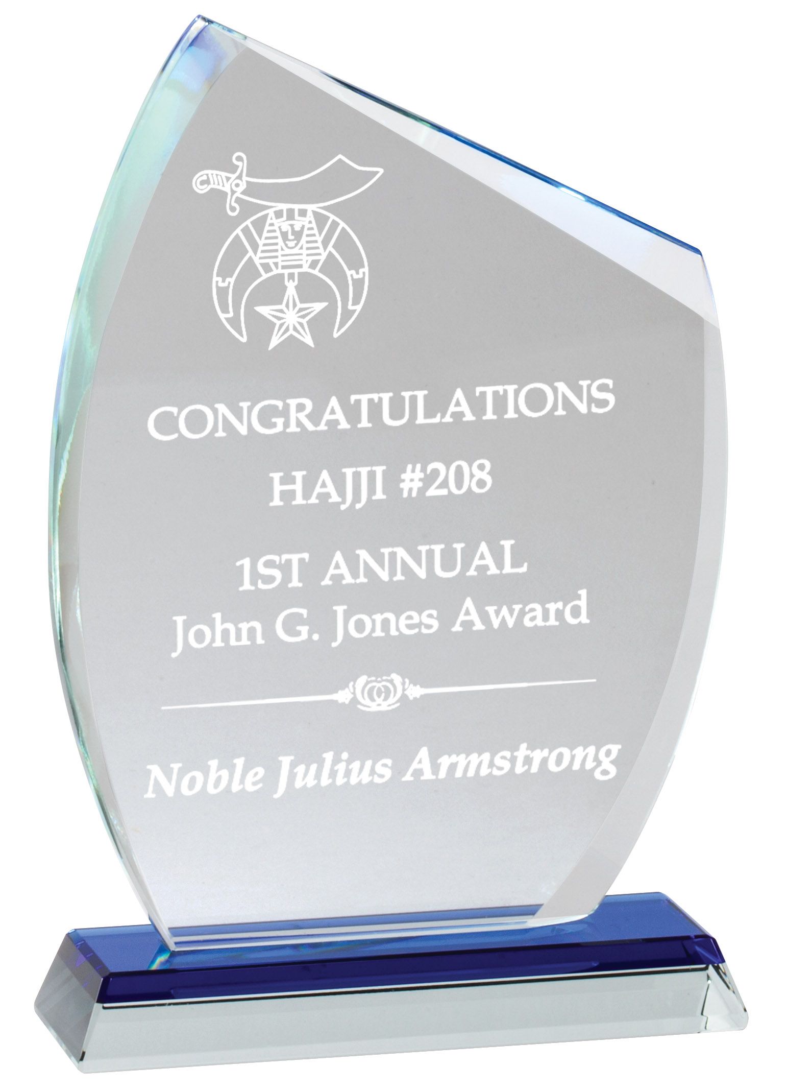 Crystal peak recognition award.