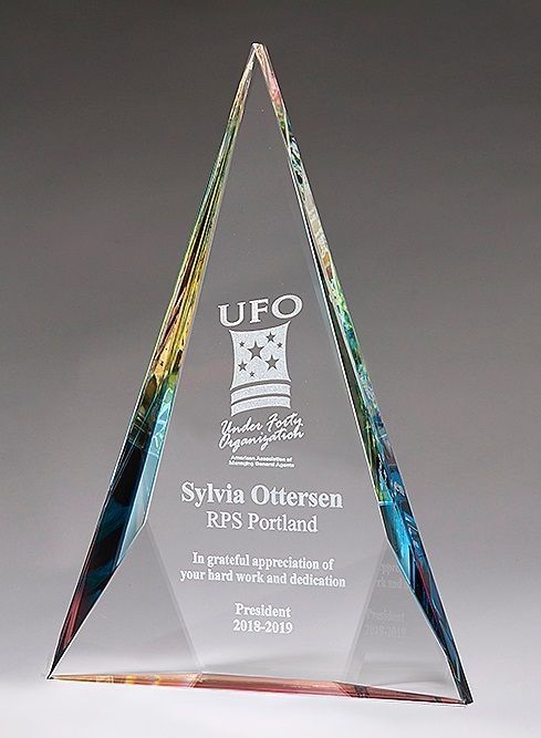 Crystal prism effect recognition award.
