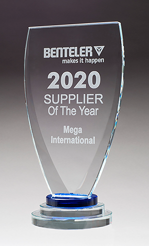 Chalice shape recognition award.