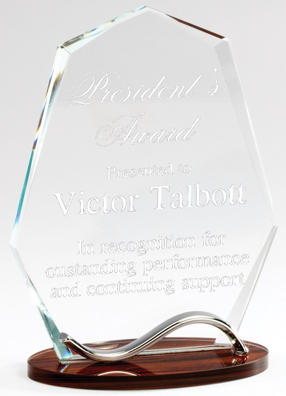 Crystal summit recognition award.