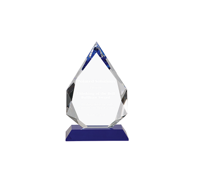 Crystal recognition award.