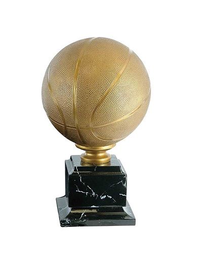 Fantasy basketball perpetual trophy gold.