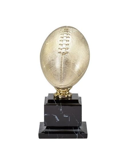 Fantasy football perpetual trophy silver gold.