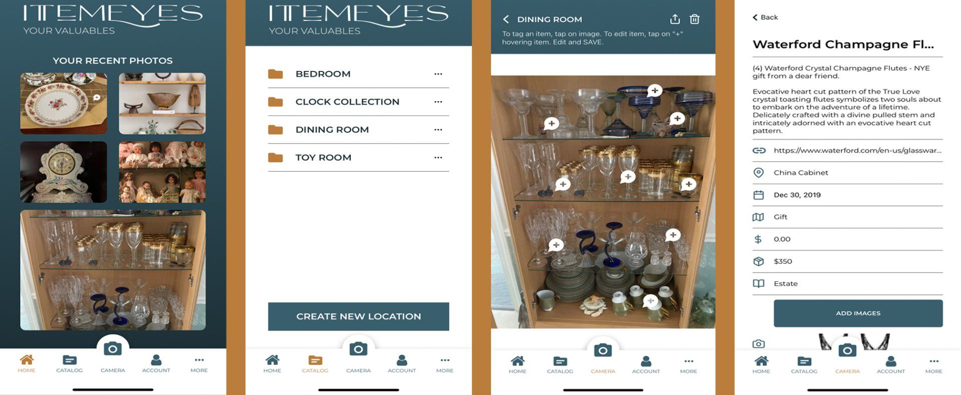 Tag your valuables with ItemEyes App - Valuables Inventory App for estate and insurance