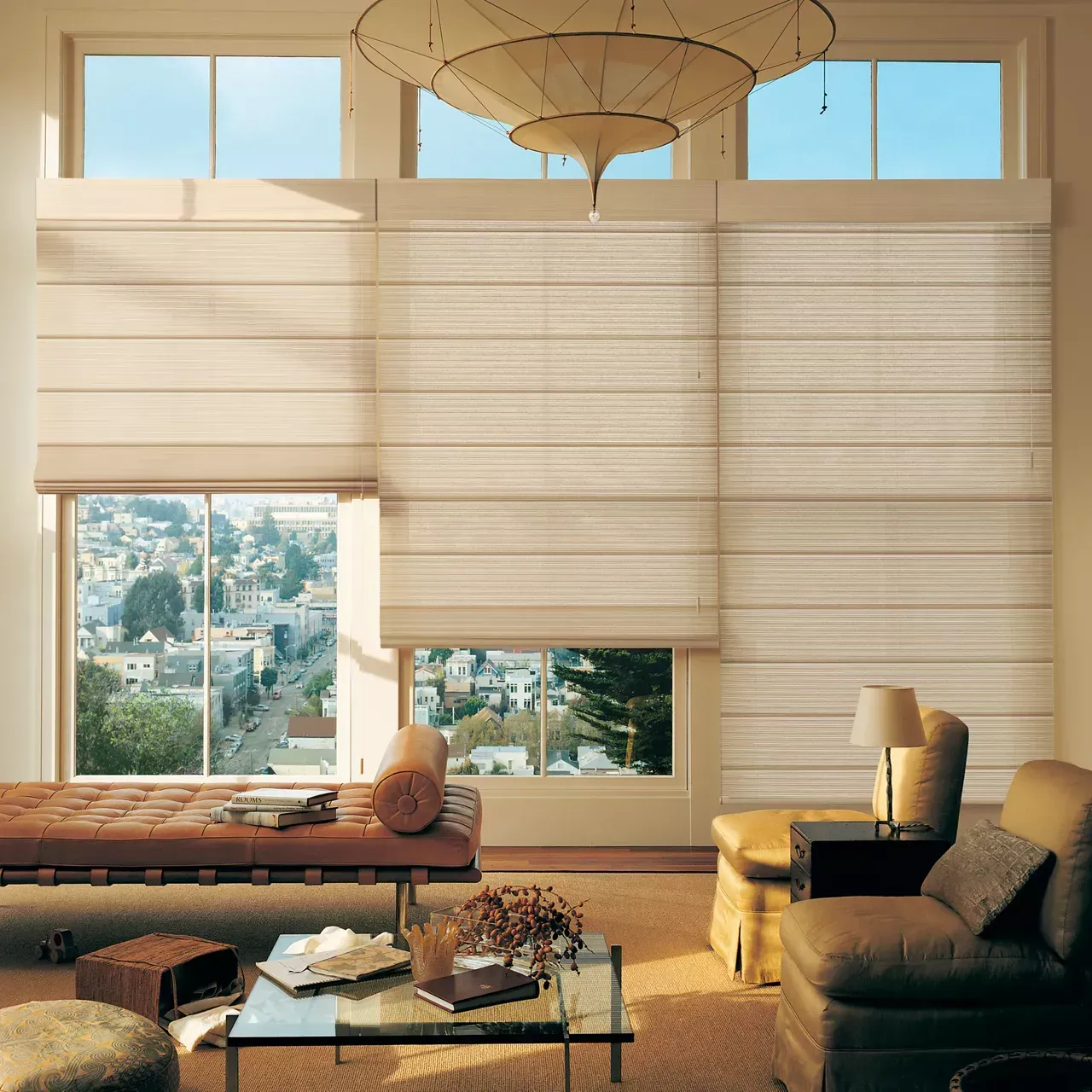 Alustra® Woven Textures® Roman Shades