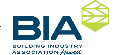BIA Building Industry Association Hawaii logo: Blue text 