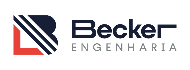 Logotipo da Becker Engenharia: um 