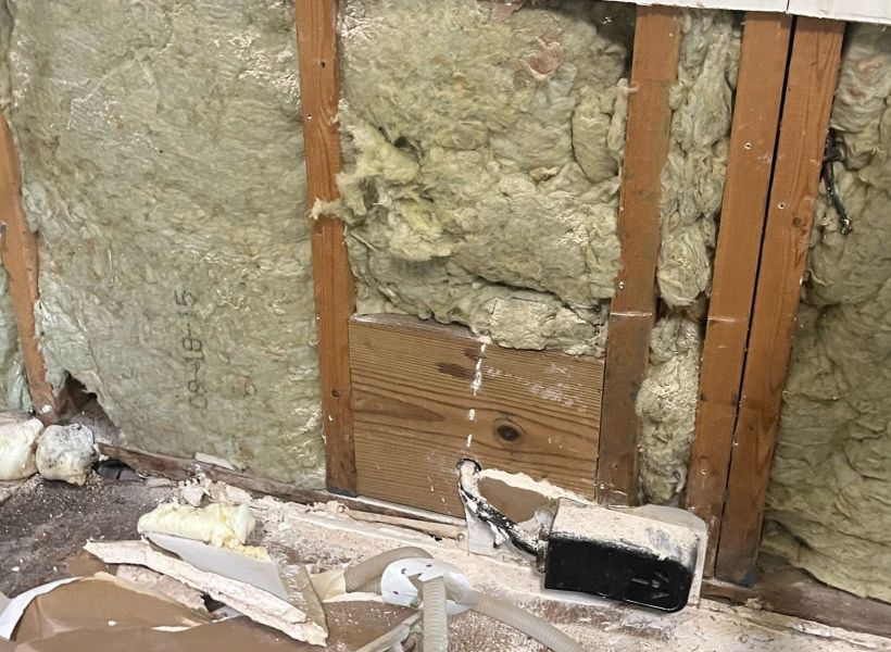 damaged drywall removal