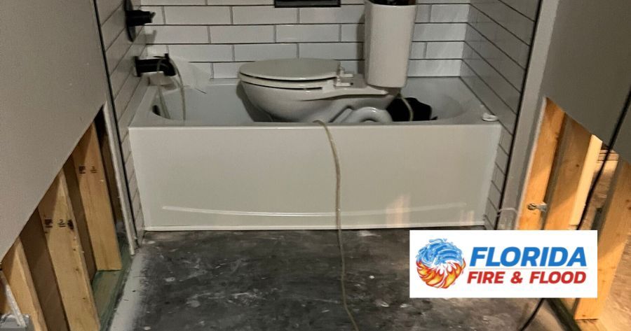 Water Damage Restoration Due to Faulty Toilet Supply Line in Wildwood, FL