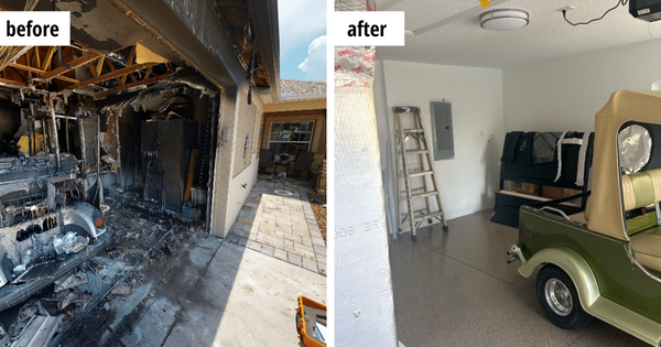 garage fire restoration 