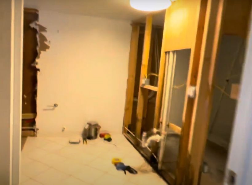 flood damage - affected house