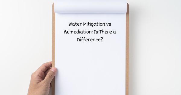 water mitigation vs remediation