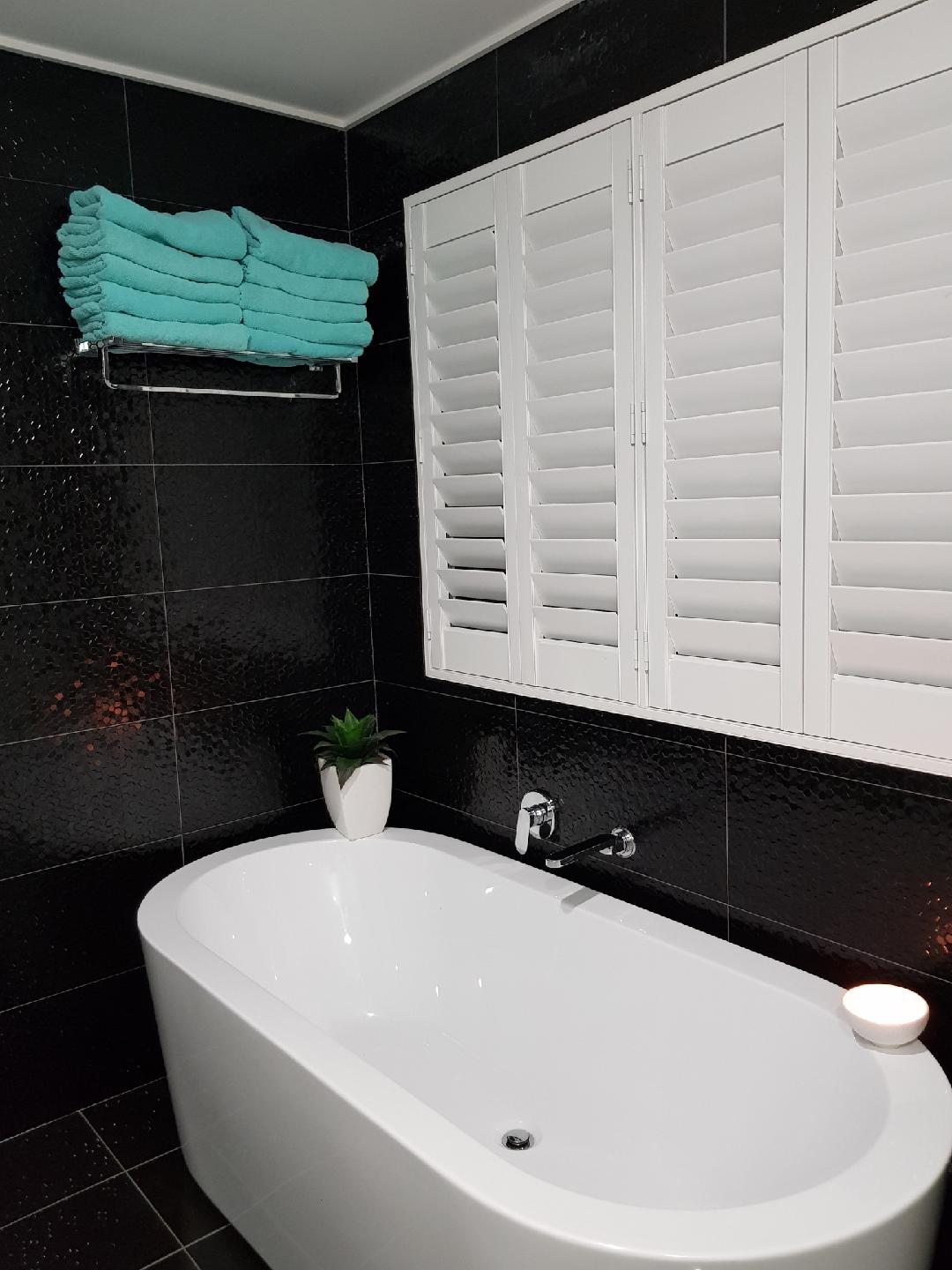 PLANTATION SHUTTERS in white