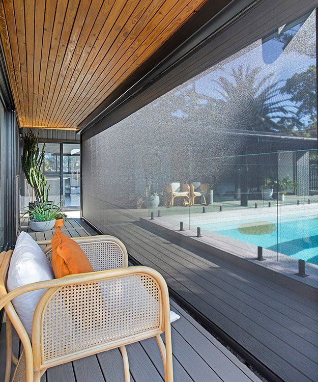 modern zip style awnings