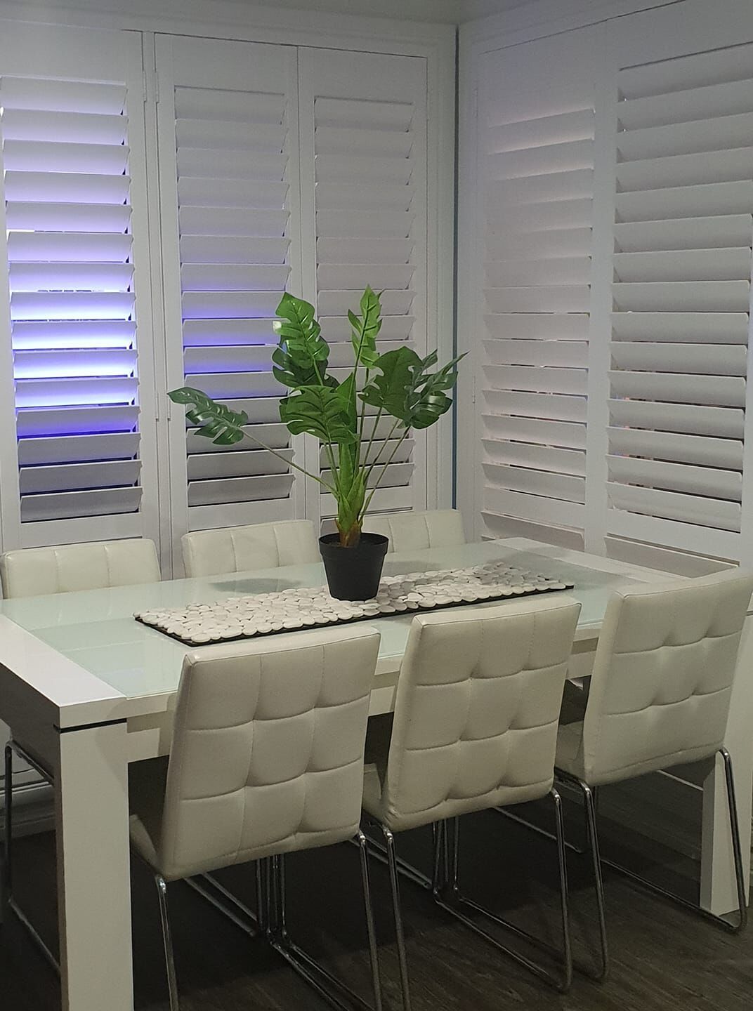 PLANTATION SHUTTERS in white