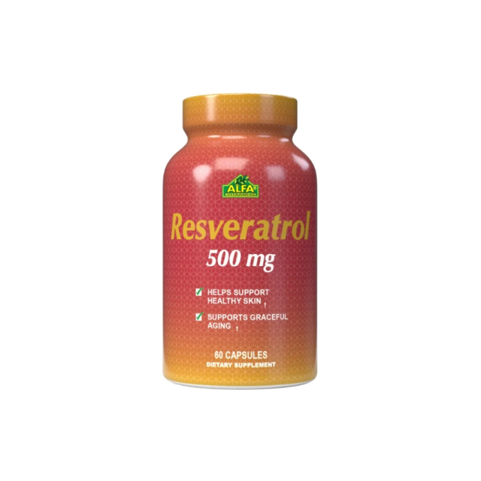 Resveratrol 500 mg 60 cápsulas Alfa Vitamins