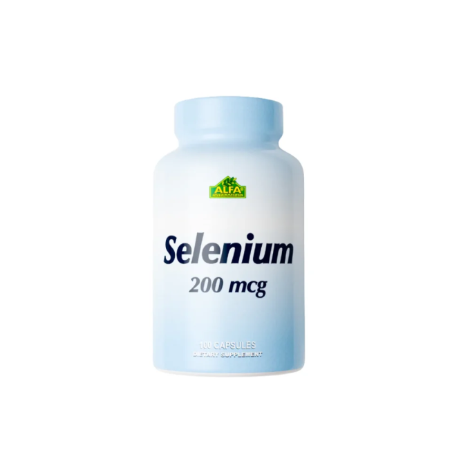 Selenio 200 mcg 100 cápsulas Alfa Vitamins
