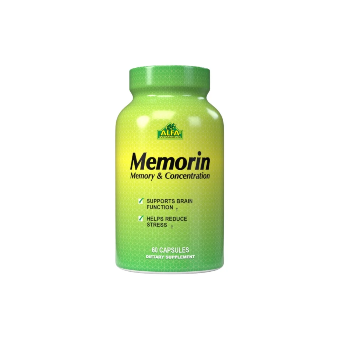Memorin (Formula de Vitamina B con Gingko biloba)  60 cápsulas Alfa Vitamins
