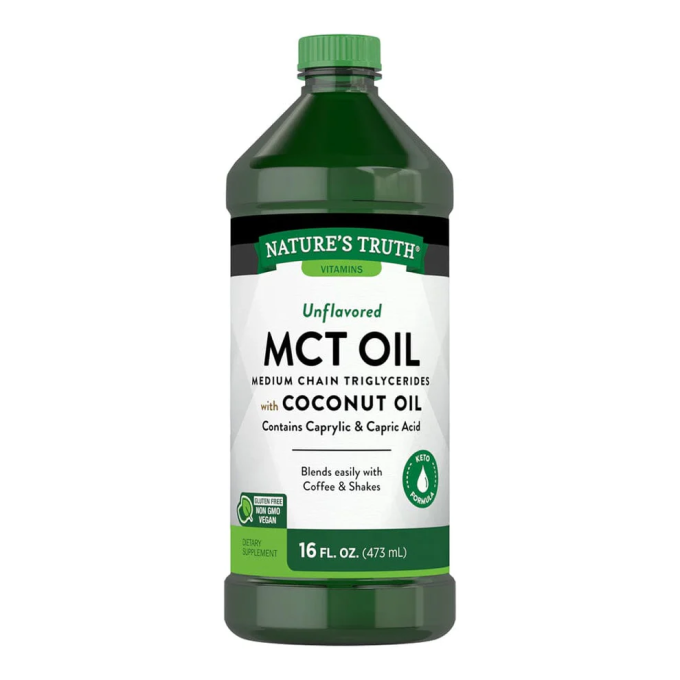 Nature's Truth, Aceite de MCT con aceite de coco, Sin sabor, 14 g, 473 ml (16 oz. líq.)