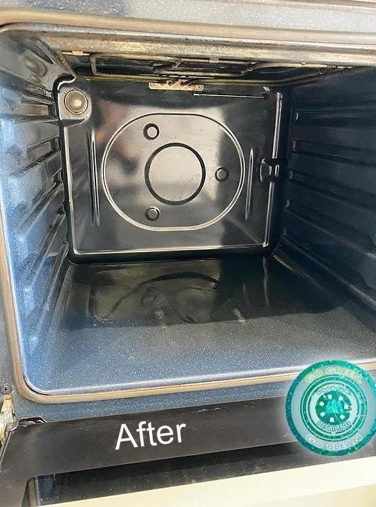 The inside of an oven is clean and ready to be used.