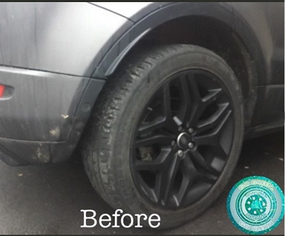 A picture of a car with the word before on it