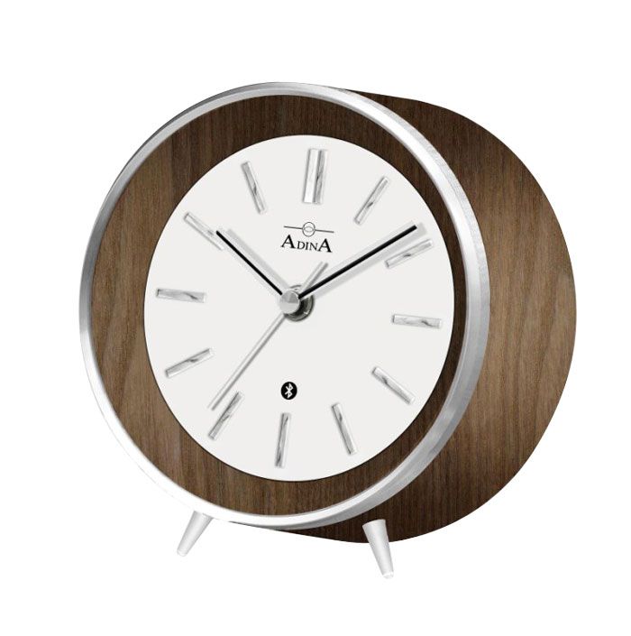 Wood And Silver Mantle Clock — Watch Shop in Caloundra