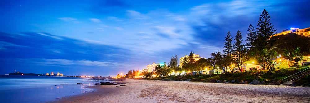Mooloolaba Beach at Sunset — Watch Shop on the Sunshine Coast