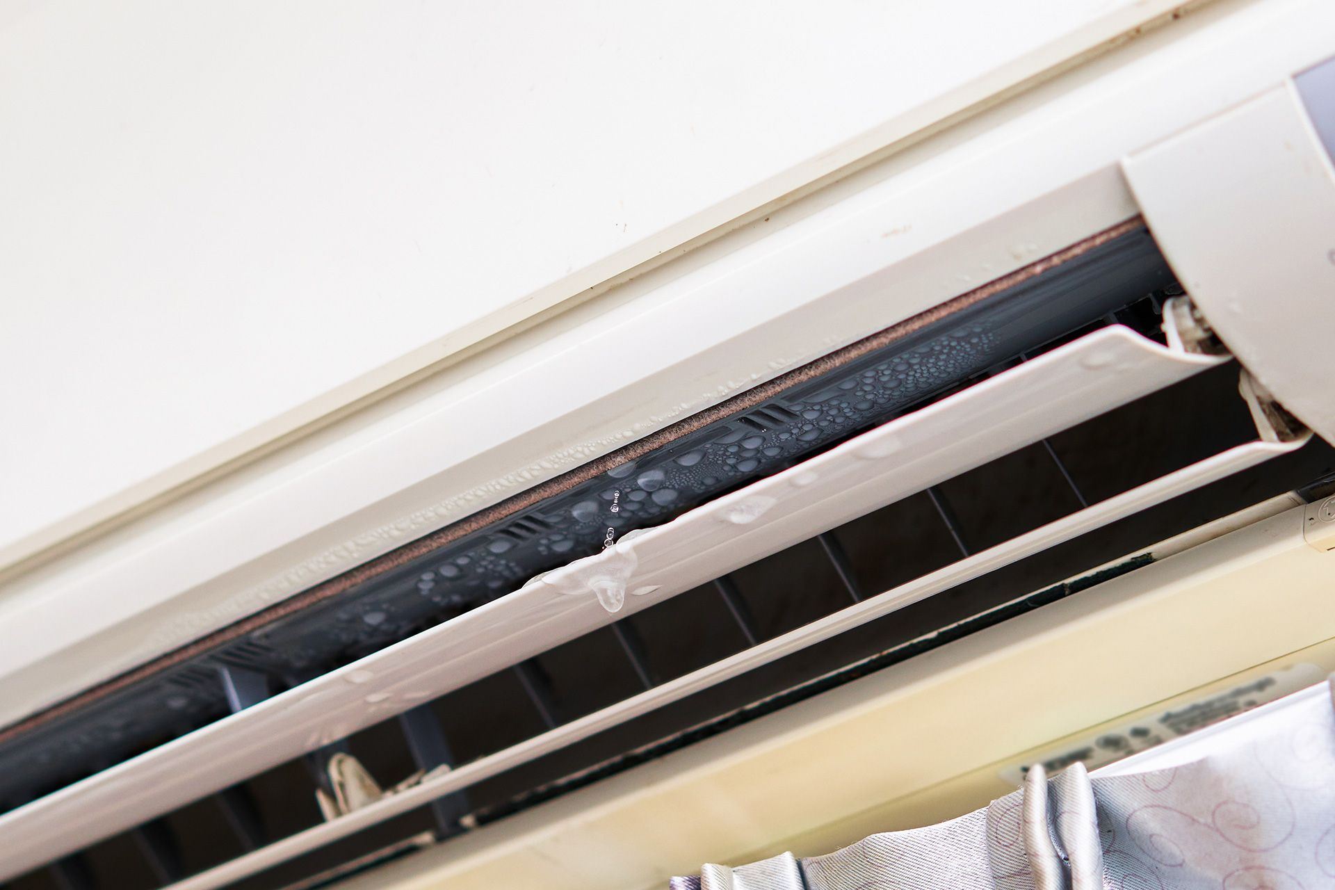 Water leaking around home AC unit