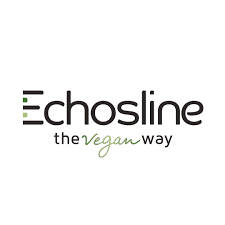 Logotipo de Echosline: texto negro sobre blanco;