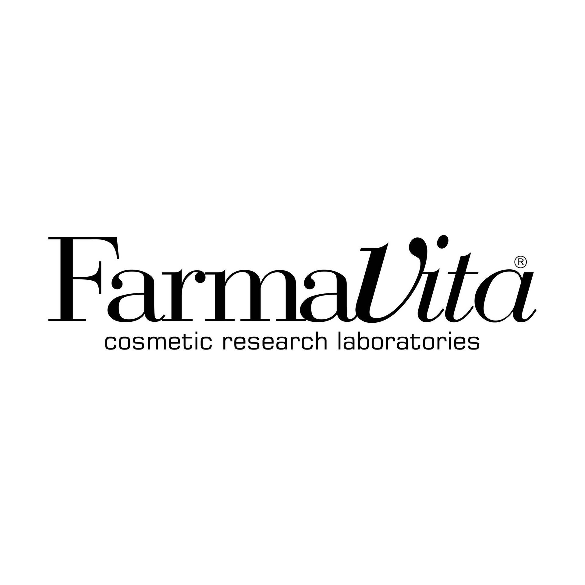 Logotipo de FarmaVita: texto en fuente serif con