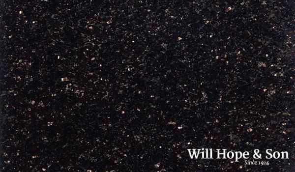 A black granite slab from will hope & son