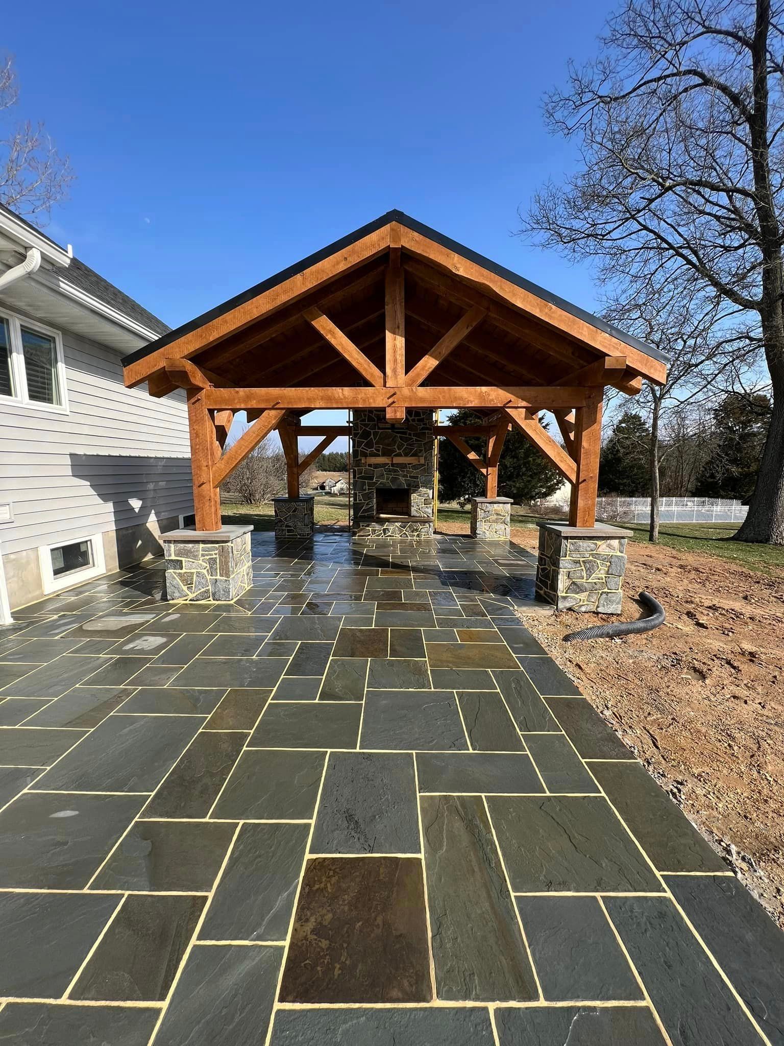 Amish made timber frame porches West Virginia