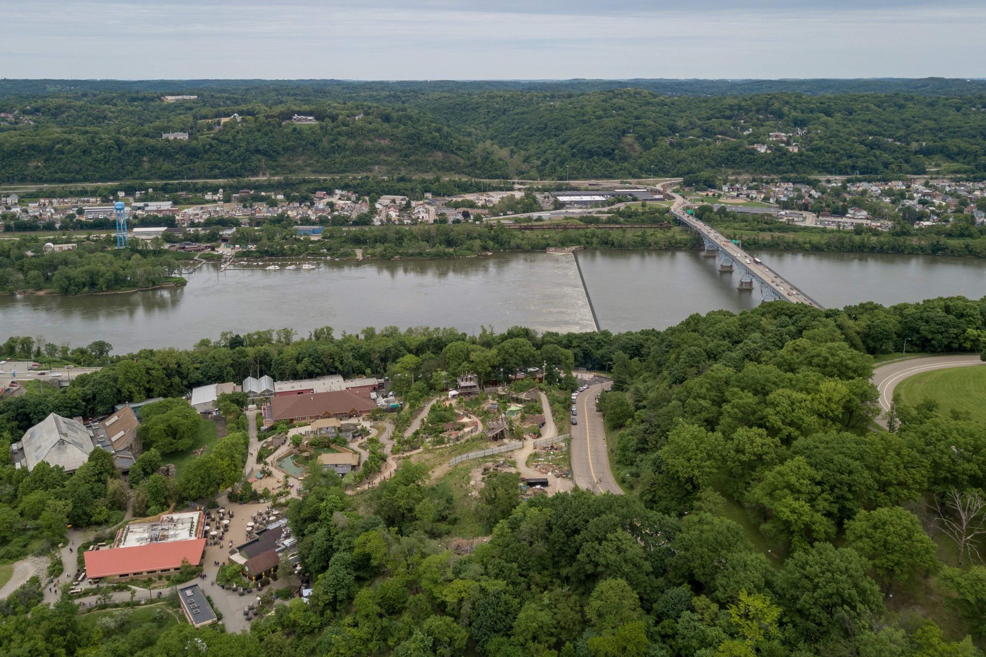Overview of Highland Park Reservoir and the Pittsburgh Zoo & Aquarium