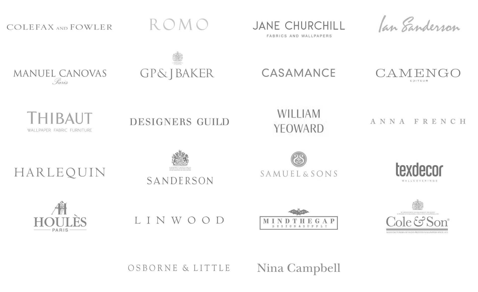 Suppliers of inside the gates interiors
