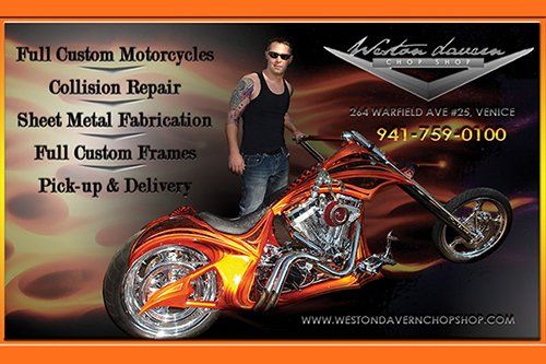 Motor Shop Invitation - Motor Cycle Maintenance in Venice, FL