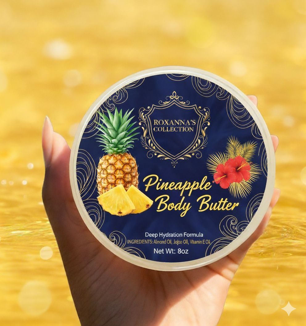 Pineapple Body Butter, 8 oz. | Roxanna'$ Collection'$
