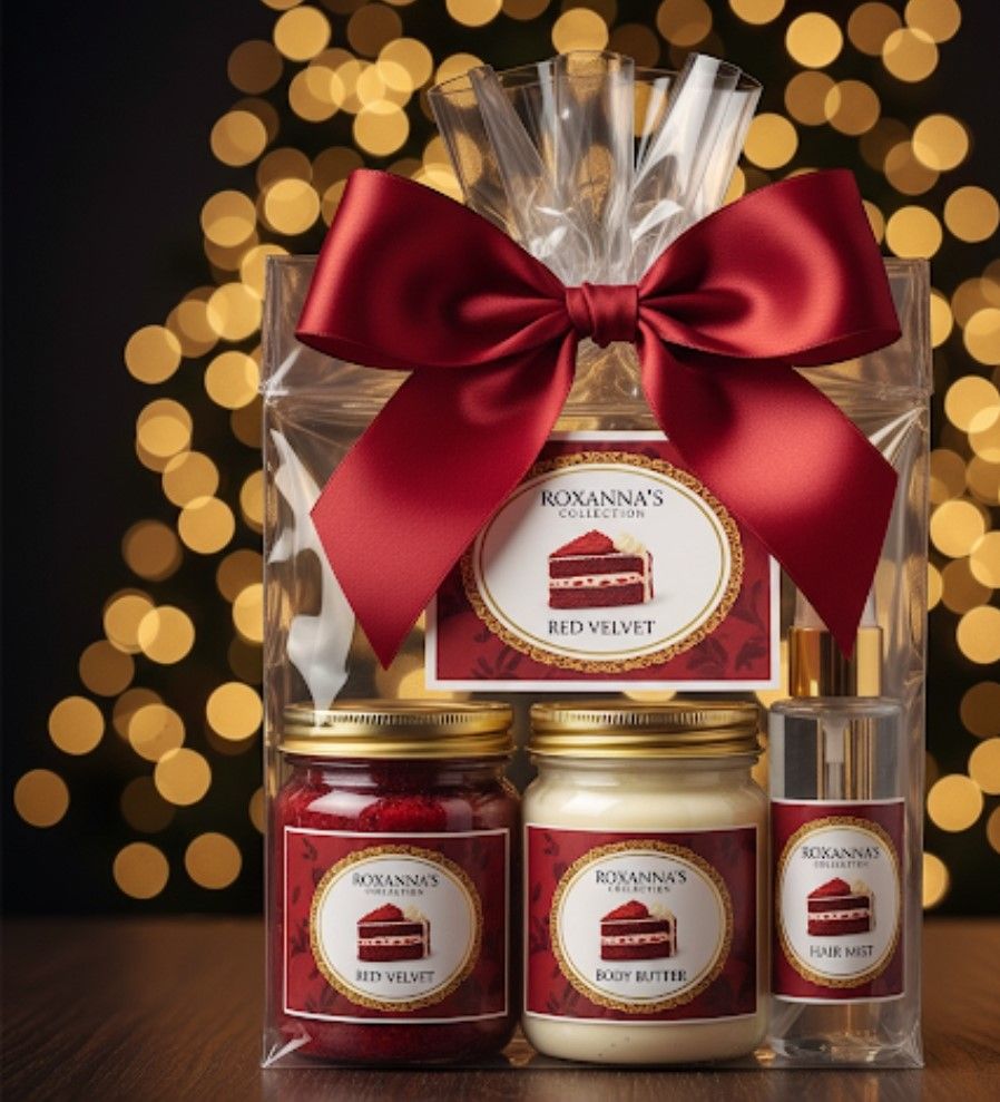 Red Velvet Body Butter and Scrub Set, 8 oz. | Roxanna'$ Collection'$