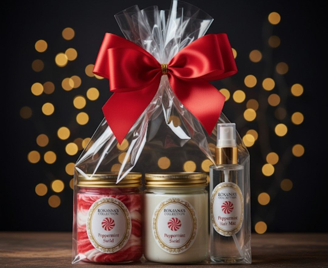 Peppermint Sugar Swirl Body Butter and Scrub Set 8 oz. | Roxanna'$ Collection'$