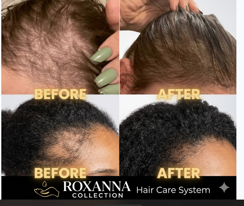 ROXANNA COLLECTION – Luxury Scalp Stimulator Hair Growth Oil (2 FL OZ / 59 ML)