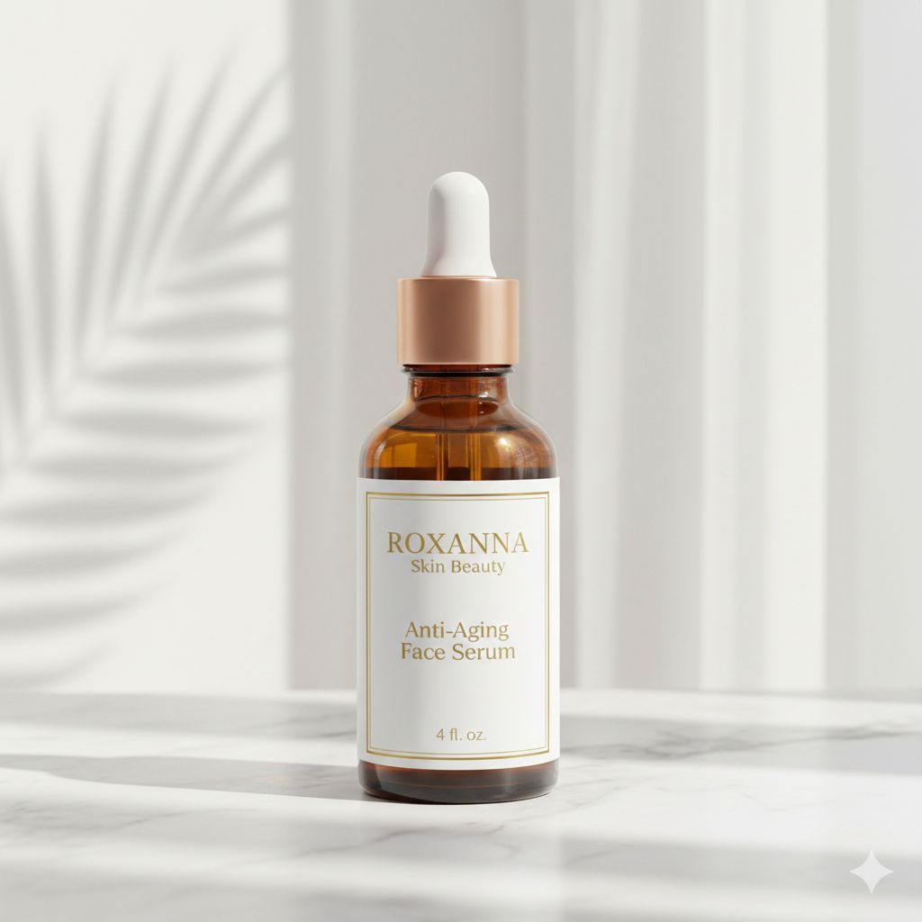 Anti-Aging Face Serum with Squalane — 4 fl oz. by Roxanna Skin Beauty