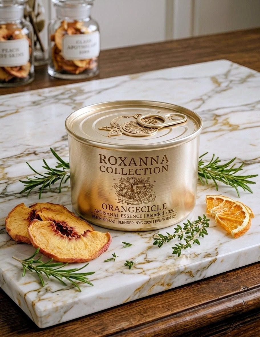 AROMA TINS | Artisan, Linen  Orange | ROXANNA COLLECTION