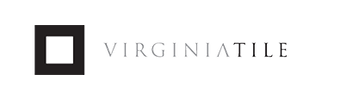 Logo of Virginia Tile. Black square outline with a white square center and the company name.