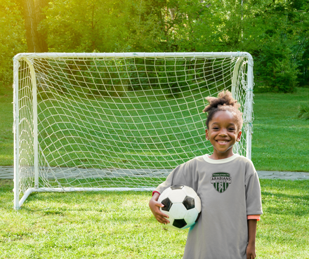 Pendleton FC youth soccer player in the Microkickers program