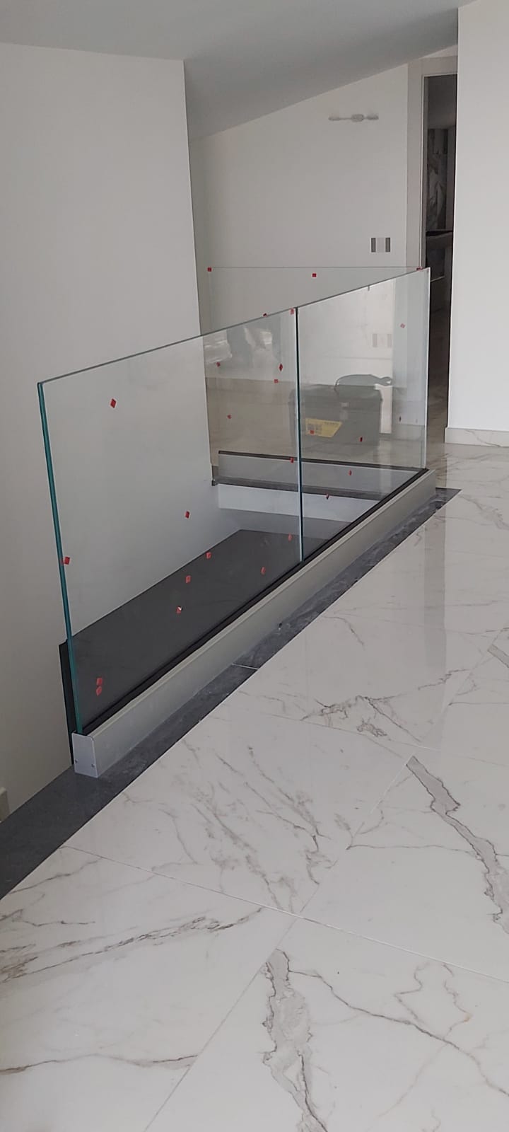 Parapetti in vetro per interni