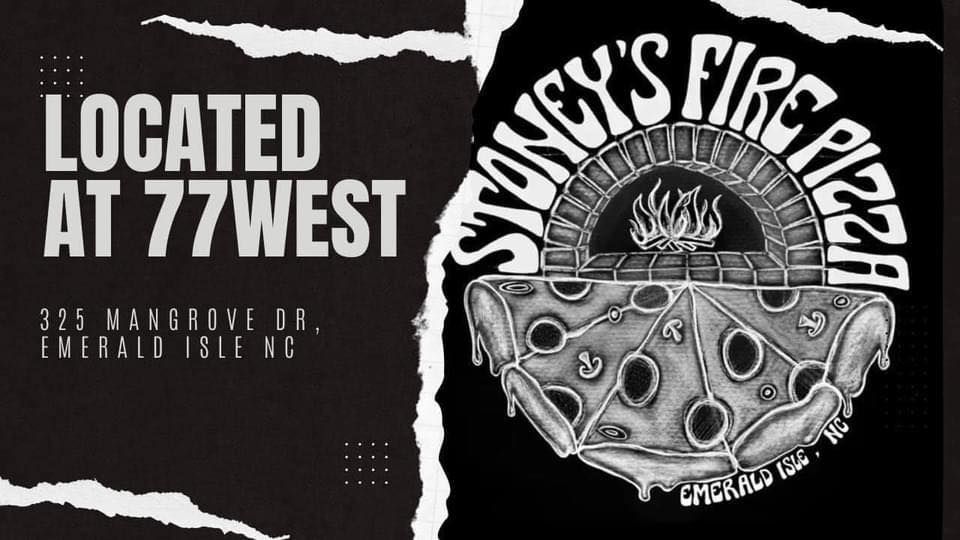 A black and white poster for sidney 's fire pizza