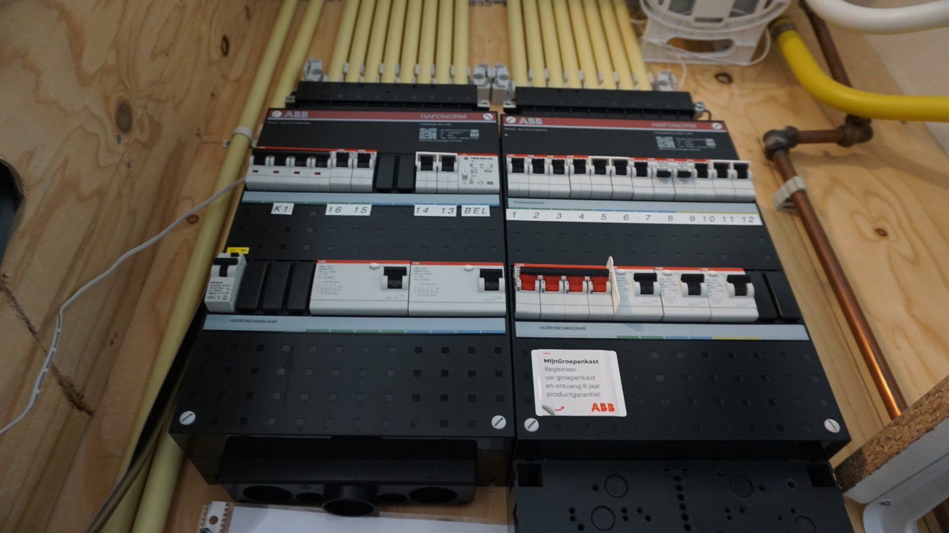 Groepenkast installatie