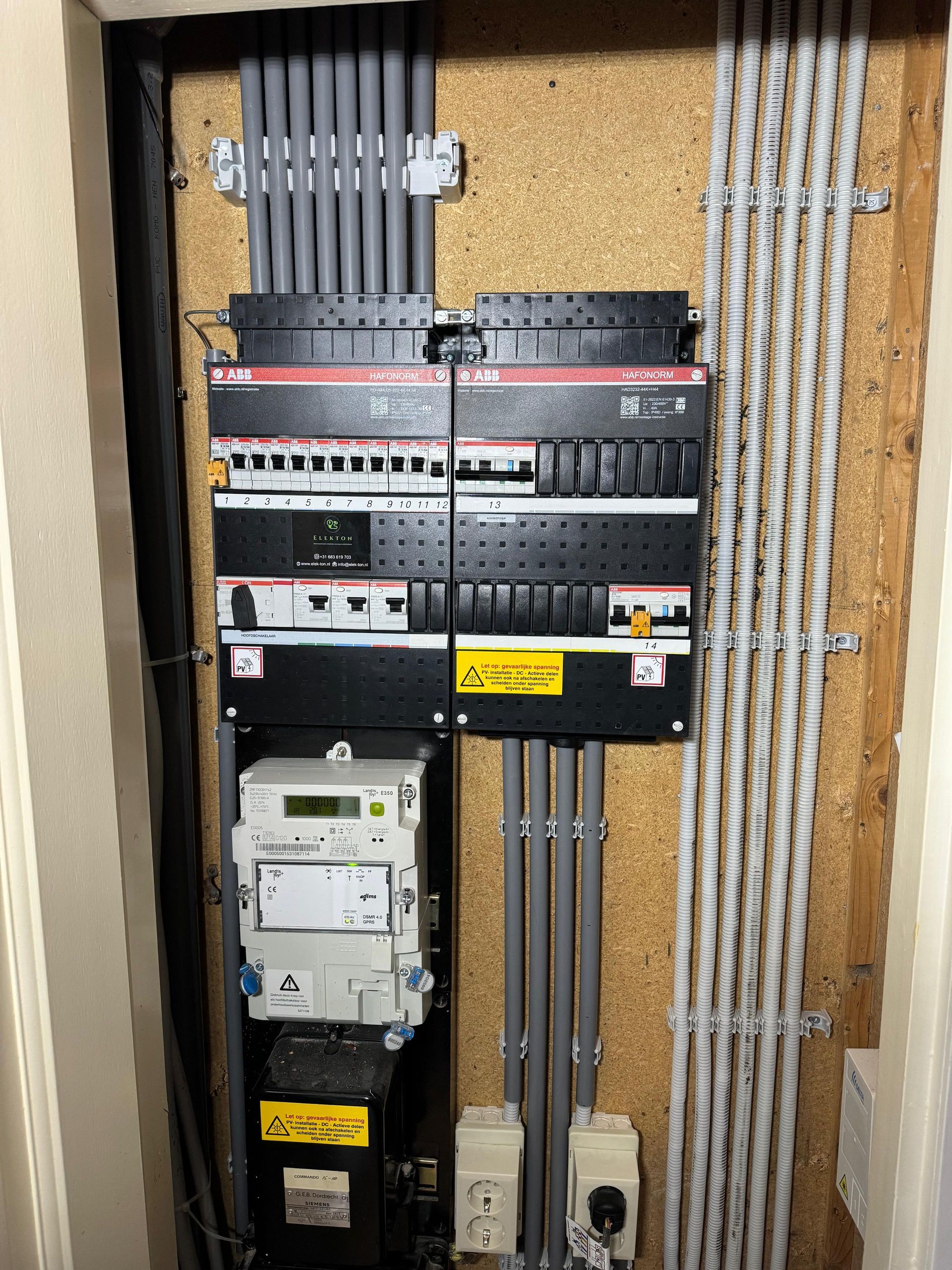 Groepenkast installatie